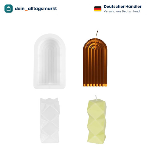 Kerzenform silikon stück - silikon, 2