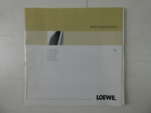 Loewe cantus tv - loewe.,