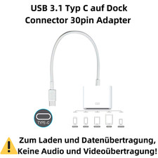 2x 30 Pin auf USB Typ-C Dock