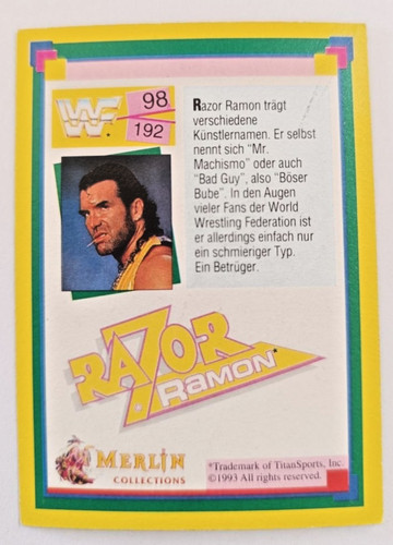 Wwf wrestling sammelkarte - sammelkarte, nr