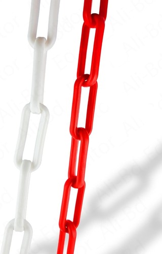 Absperrkette rot weiß