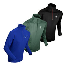 Daehlie Herren Funktionsshirt Midlayer Sweatshirt Half Zip Grid