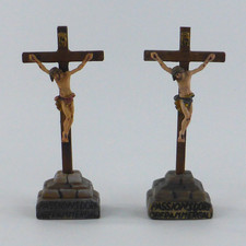 Kruzifix Paar Standkreuz Miniatur Christus am Kreuz 10 cm (136)