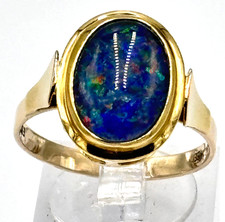 Opal Goldring 8K/ 0,333 Gelbgold Größe 62