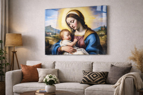 Heilige madonna mit kind - madonna, –