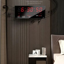 Neu LED Wanduhr Digitaluhr mit