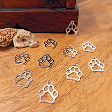 10 Pfote / Tatze silberfarben