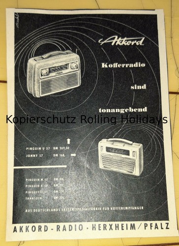 50er jahre werbung akkord - werbung, –