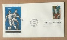 USA 1994 50c Fussball WM Kopfball illustrierter Ersttagsbrief