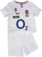 England Rfu Six Nations Rugby T-Shirt Shorts Baby Kurzärmlig Kinderwagen Anzug