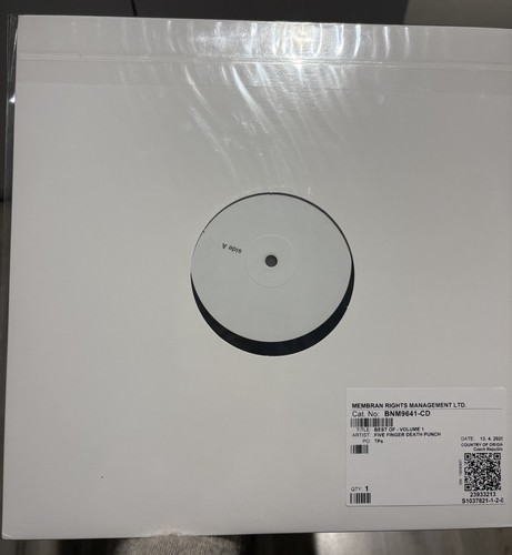 Testpressung schallplatte five - testpressung,