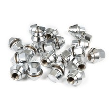 20x Radmuttern Kegelbund für Ford Alu Felgen M12x1,5 Mutter Mondeo Schwarz/Chrom