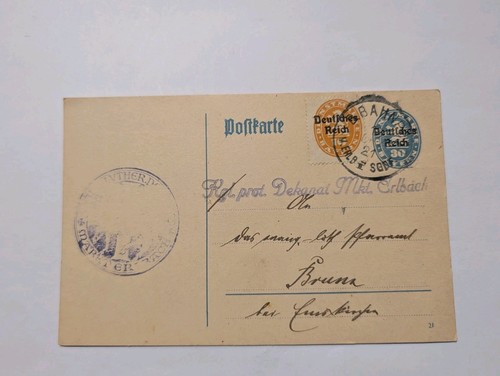 Deutsches reich ganzsache - reich,