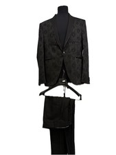 Anzug mit weste schwarz - weste,