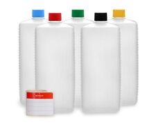 5x Leere Plastikflaschen 1 Liter HDPE Kunststoffflaschen 1000 ml Leerflaschen