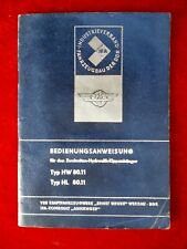 Bedienungsanweisung Kippanhänger Typ HW 80.11 HL 80.11 original DDR IFA Anleitun