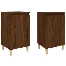 Nachttische 2 Stk. Braun