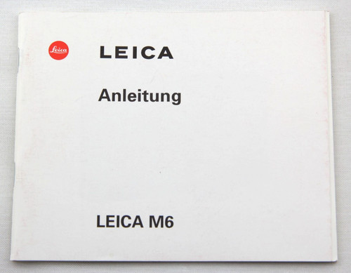 Leica anleitung original - m6,