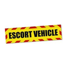 Escort Vehicle Magnetschild Auto LKW Begleitfahrzeug Magnetfolie Geschenkidee