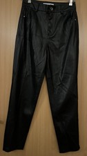 Zara Lederimitat Hose schwarz 36 neuwertig