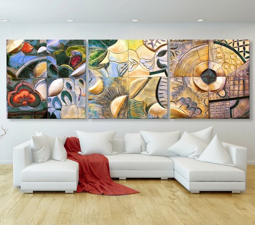 Mosaik xxl leinwand bilder - xxl,