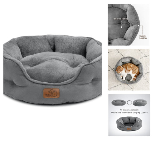 Katzenbett rund waschbar mit - rund,