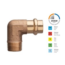 Kupfer Kombi Press Fitting