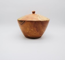 Apfelholz Zuckerdose mit