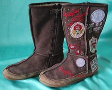 Replay & Sons Mädchen Winter Stiefel Boots Gr. 32 Stickerei Applikationen