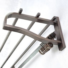 ART DECO Garderobe Wandgarderobe Messing 1940er Jahre ca. 80 cm