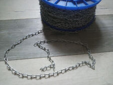 Stahlkette - Eisenkette - Gliederkette Verzinkt - 2 mm Dicke - 100 Meter Lang