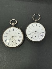 Antike Taschenuhr  1 x Silber 800/  D = 46 und 48mm/  Defekt / Schlusseluhr