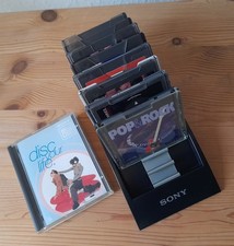 Konvolut Promo-MiniDiscs + Flip-Ständer, selten! (Test Promotion MD Mini-Disc)