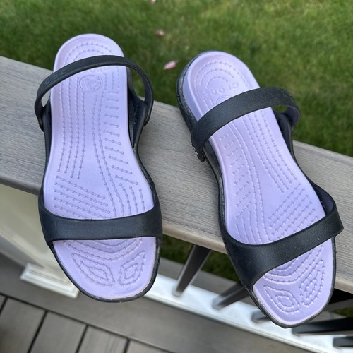 Crocs black lavendar sandal - crocs,