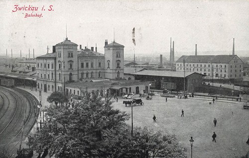 Zwickau bahnhof - ak,