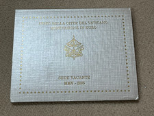 Folder/ Blister für Euro KMS Vatikan 2005 Sede Vacante OHNE MÜNZEN - NO COINS