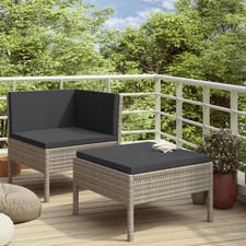 2-tlg. Garten Lounge-Set mit