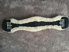 Lammfell-Sattelgurt, Kurzgurt, Dressurgurt, Stoff mit Lammfell von KENTUCKY