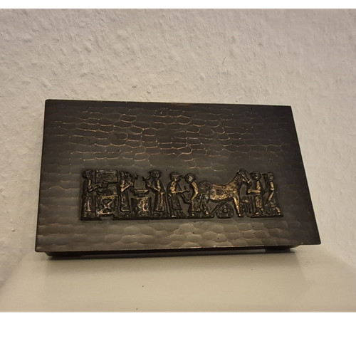 Bronze zierobjekt box - bronze,