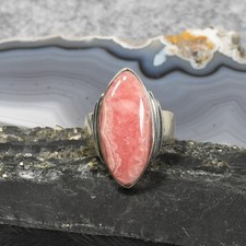 Rhodochrosit Ring, 925er
