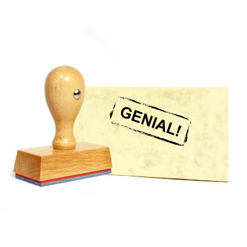 Lehrerstempel stempel genial - stempel,
