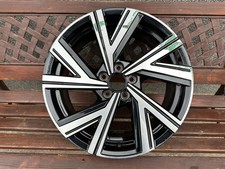 1x Alufelge 17 Zoll 7.0" 5x100 51ET Glanz Schwarz 2G0601025AP VW Rim Wheel