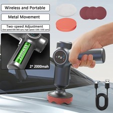 Mini Poliermaschine Akku Auto Polierer Schleifmaschine Tool mit 6 Polierpad