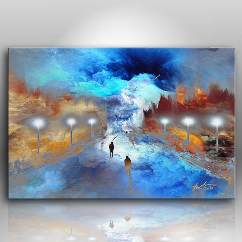 Landschaft städte abstrakt - landschaft,