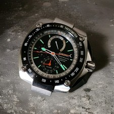 Seiko Quartz 7T86-0AB0 New 100m Sportura Calendar Perpeuo NOS NEW