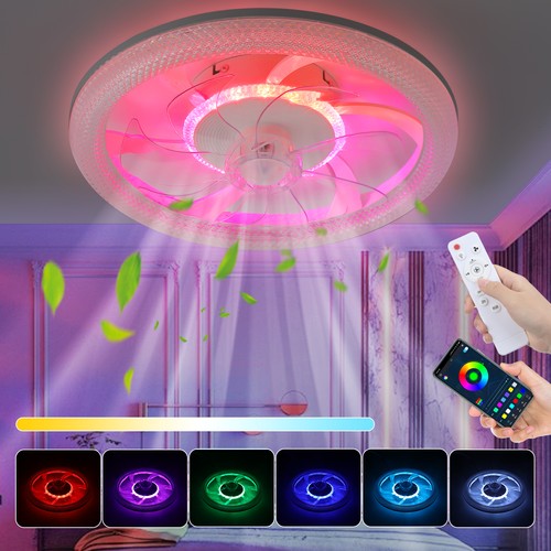 Led ventilator dimmbar rgb - ventilator,