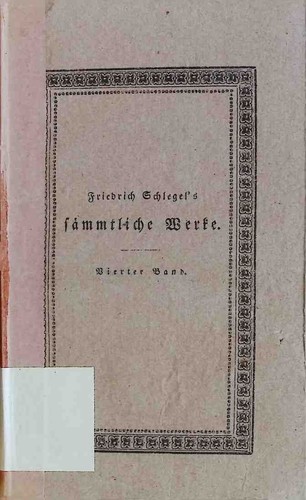 Fried schlegel s - fried., v.