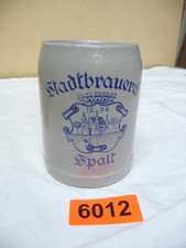 6012.      Alter Steingut Bierkrug  Stadtbrauerei Spalt Deko  Bierkrug 0,5 L