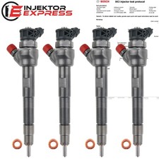 4x 0445110654 Diesel Injektor Land Rover Discovery Sport 2,0 D G4D3-9K546-AA