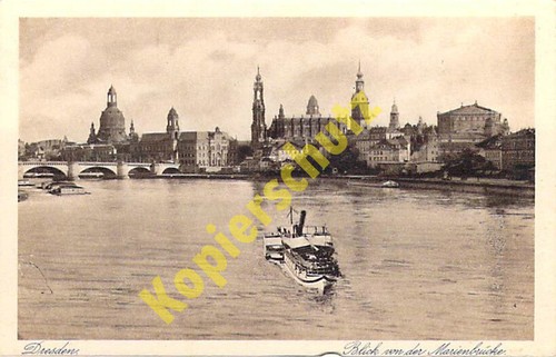 Dresden elbe terrassenufer - dresden, ak